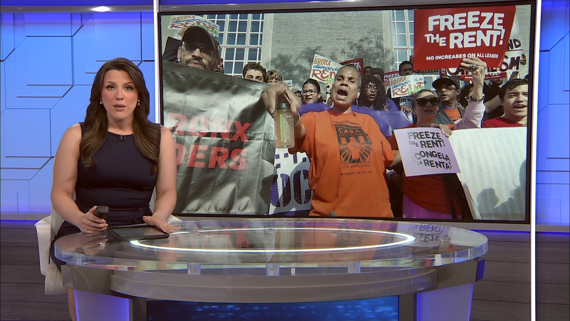 News 12 | Long Island | Bronx Tenants Rally For Rent Freeze Ahead
